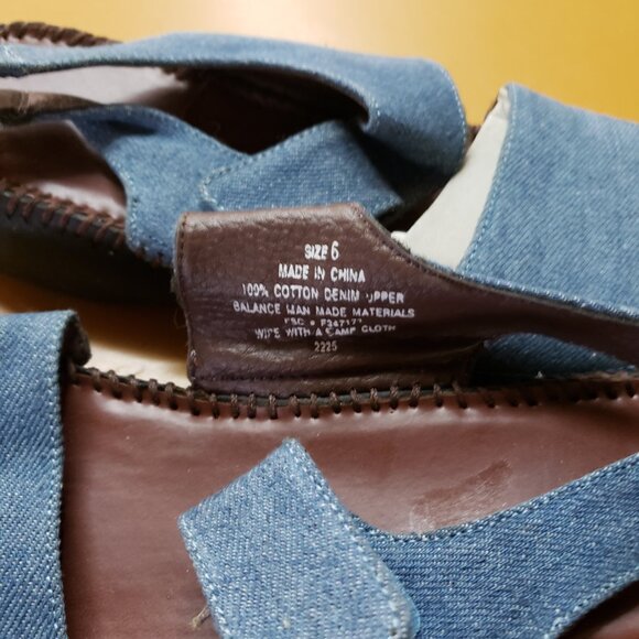 Denim purse and size 7 sandals - Picture 9 of 9